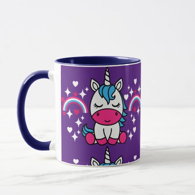 Purple Unicorn Pony Mug (Left)