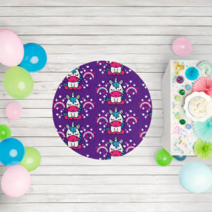 Purple Unicorn Pony Outdoor Rug