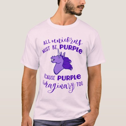 Purple Unicorn T_Shirt