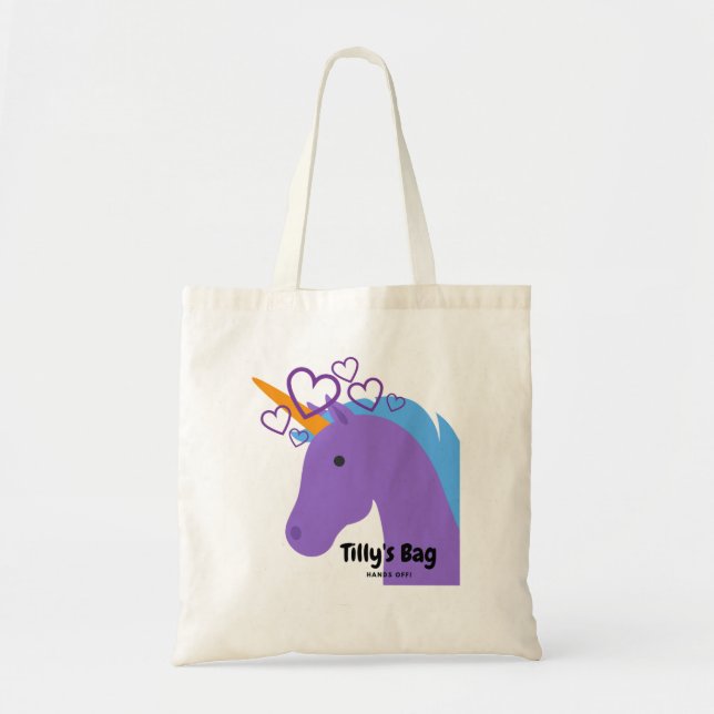 Purple Unicorn Tote (Front)