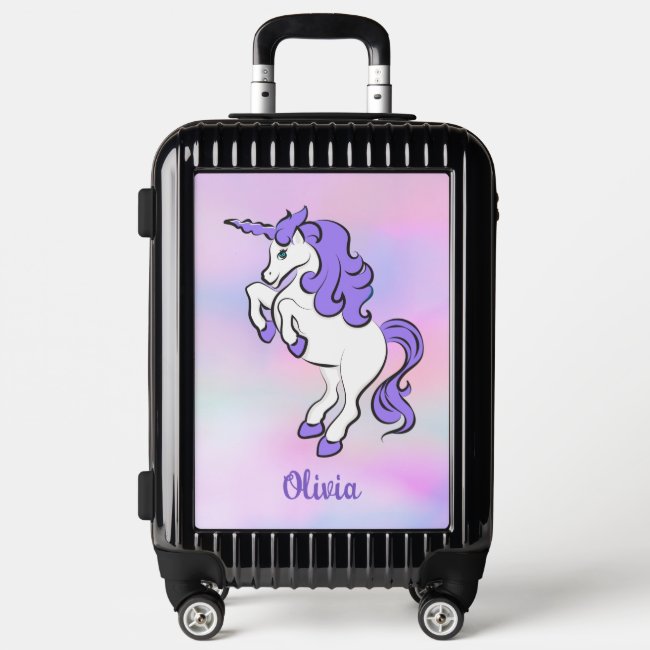 Purple Unicorn UGObag Carry-On Suitcase
