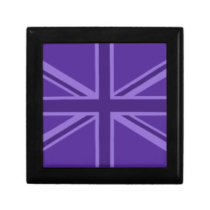 Purple Union Jack Design Gift Box