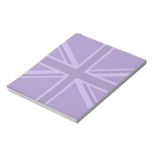 Purple Union Jack Design Notepad