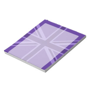 Purple Union Jack Design Notepad