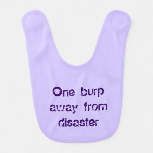 Purple Unisex Lavender Funny Bib