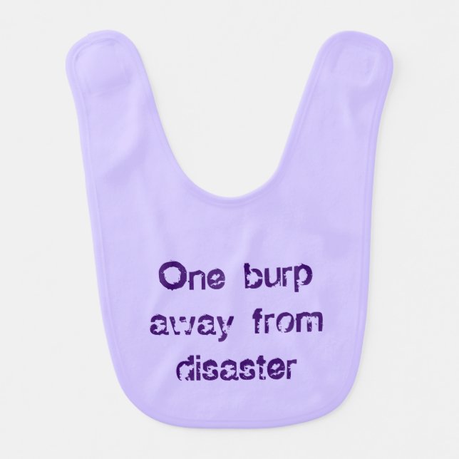 Purple Unisex Lavender Funny Bib (Front)