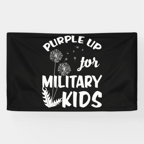 Purple Up for Military Kids Dandelion Month Banner