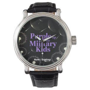 Purple Up for Military Kids Dandelion Show Support Watch
