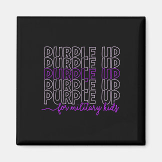 Purple Up For Military Kids Military Child Month B Magnet