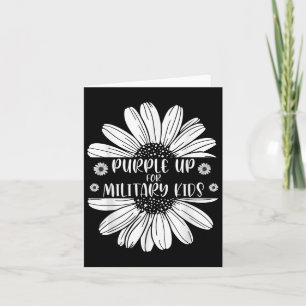 Purple Up For Military Kids Military Child Month  Card