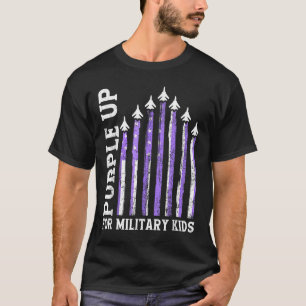 Purple Up For Military Kids Military Child Month  T-Shirt