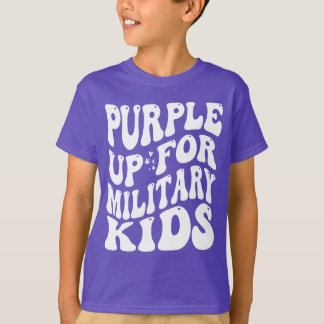 purple up for military kids military children T-Shirt
