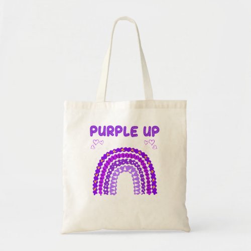 Purple Up for Military Kids Month Military Child R Tote Bag