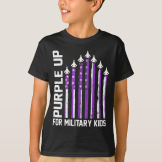 Purple Up for Military Kids Toddler Women Boys T-Shirt