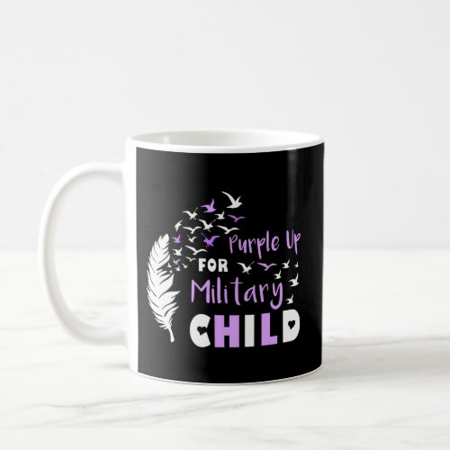 Purple Up In April Feather Birds Month Of The Mili Coffee Mug