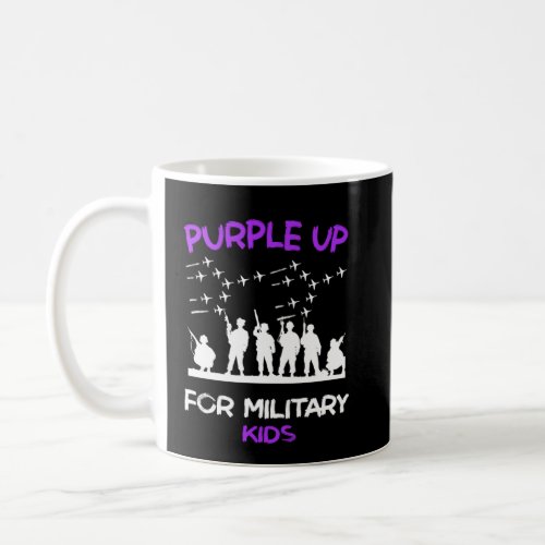 Purple Up In April Month Military Child MOMC Milit Coffee Mug