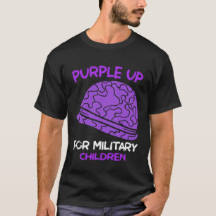 Purple Up In April Month Military Child MOMC Milit T-Shirt