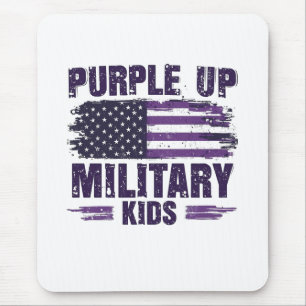 Purple Up Military Kids Awreness Month Mouse Pad