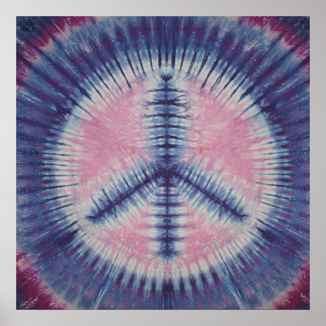 Purple Urple Peace Sign Tie Dye (Front)
