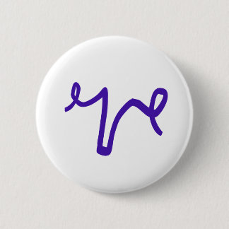 Purple Uterus Doodle Button