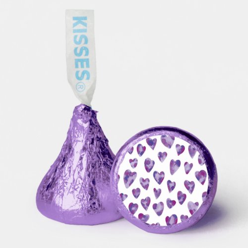 Purple Valentine Love Heart Hersheys Kisses
