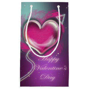 Purple Valentine's Day Small Gift Bag