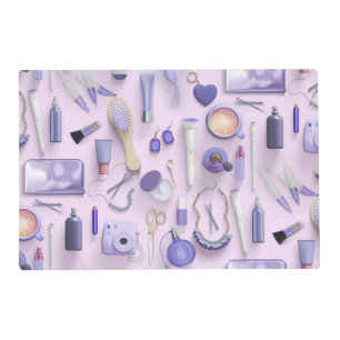 Purple Vanity Table Placemat