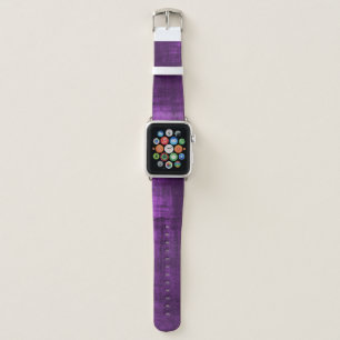 PURPLE VELVET PATTERN APPLE WATCH BAND