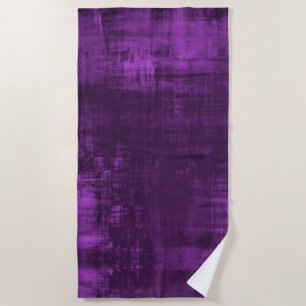 PURPLE VELVET PATTERN BEACH TOWEL