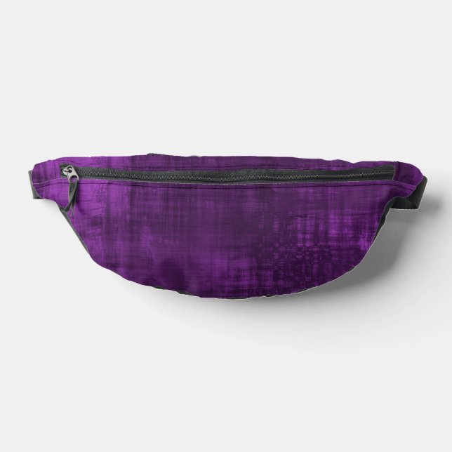 PURPLE VELVET PATTERN FANNY PACK (Lay Down)