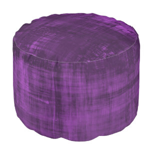 PURPLE VELVET PATTERN POUF