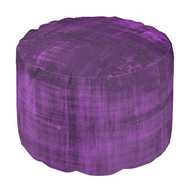 PURPLE VELVET PATTERN POUF (Angled Front)