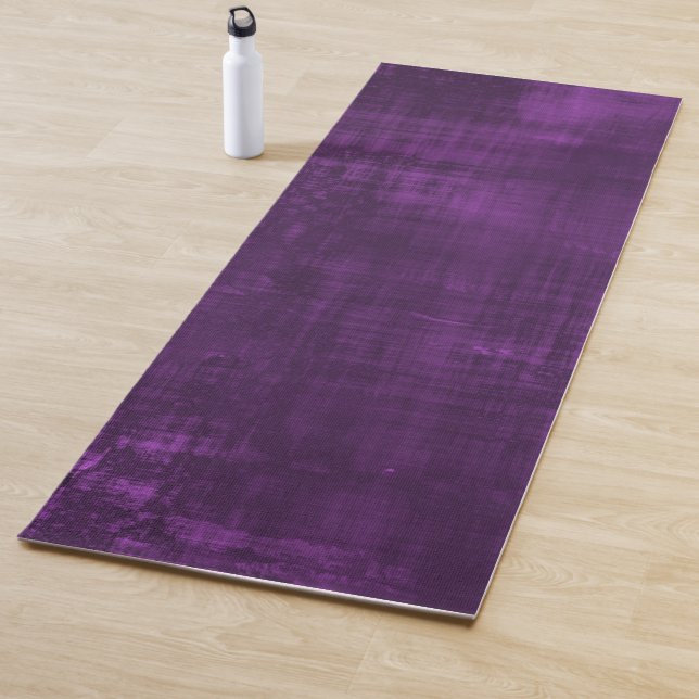 PURPLE VELVET PATTERN YOGA MAT (In Situ)