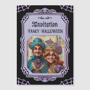 Purple Venetian Couple Masquerade