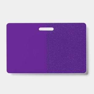 Purple Vertical Split Glitter Badge – Customizable