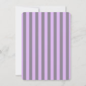 Purple Vertical Stripes Customize This! (Back)