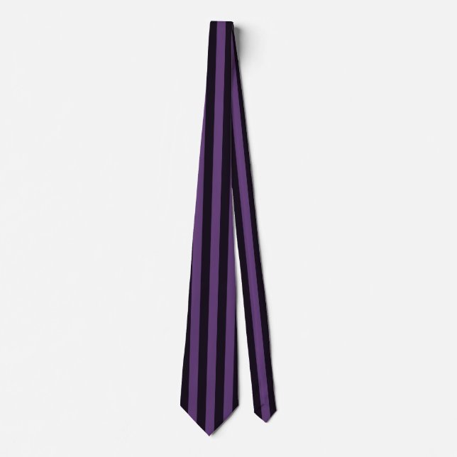 Purple Vertical Stripes Customize This! Neck Tie (Front)