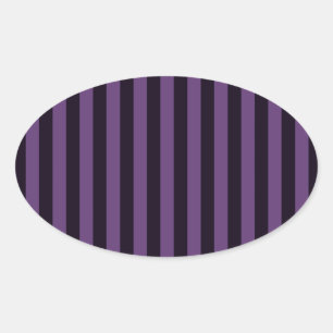 Purple Vertical Stripes Customize This! Oval Sticker