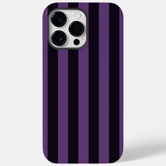 Purple Vertical Stripes Decor Case-Mate iPhone Case (Back)