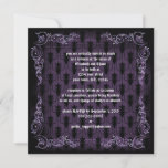 Purple Victorian Goth Print Invitation at Zazzle