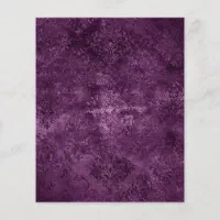 Gothic Black and Purple Damask Scrapbook Paper