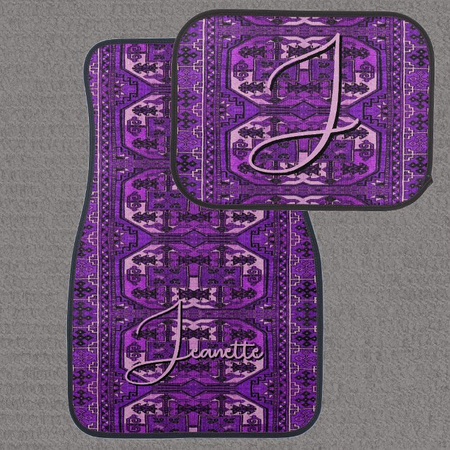 Purple Victorian Rug Car Mats (Creator Uploaded)