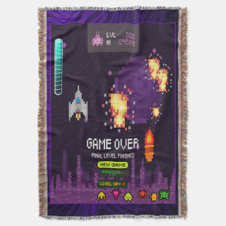 Purple Video Throw Blanket