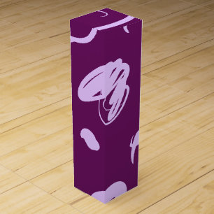 Purple vineyard design Wine Gift Box