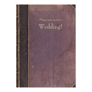book themed wedding invitations zazzle