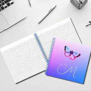 Purple Vintage Butterfly – Antique-Inspired Notebook
