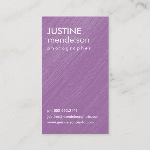 Customizable Purple Vintage Camera Photography Business Cards