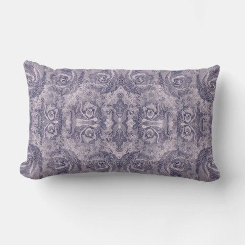Purple Vintage Damask Floral Pattern _ Pillow