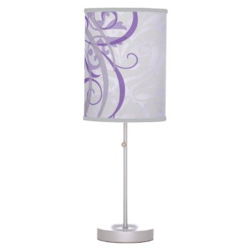 Purple Vintage Rococo Chandelier Table Lamp by TheInspiredEdge at Zazzle