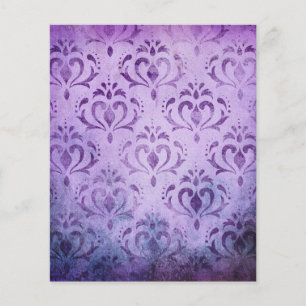Purple Vintage Style Scrapbook Paper